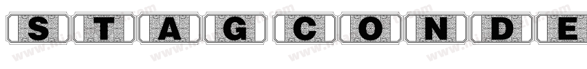 STAG condensed regular字体转换